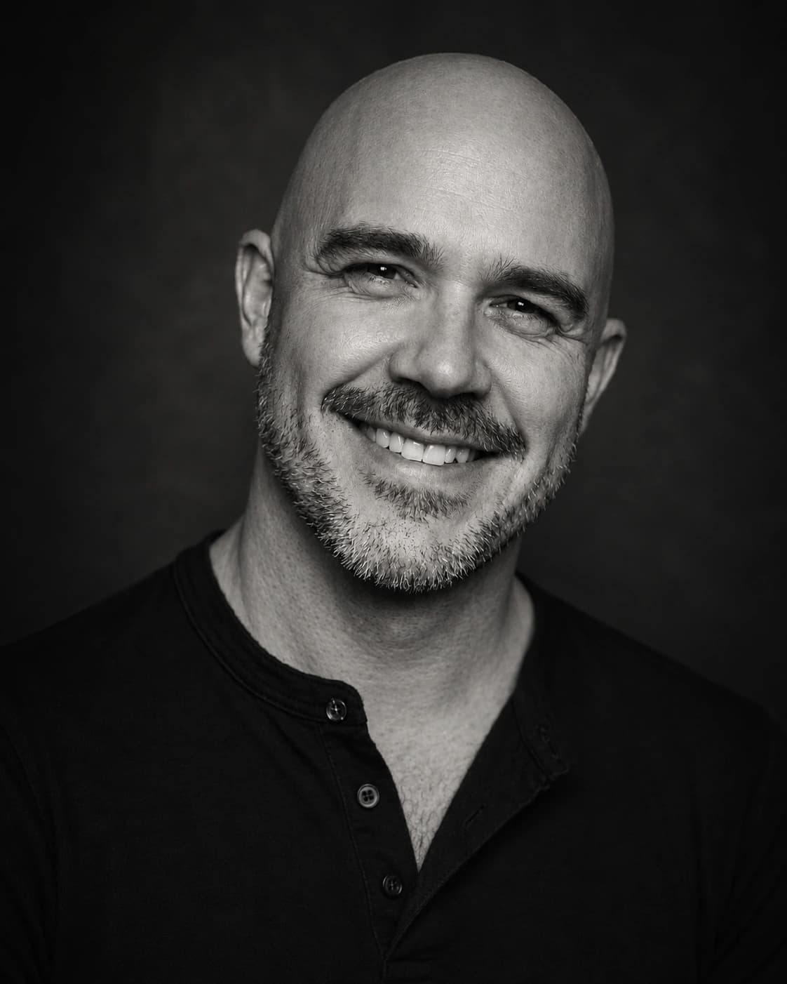 Black and white portrait